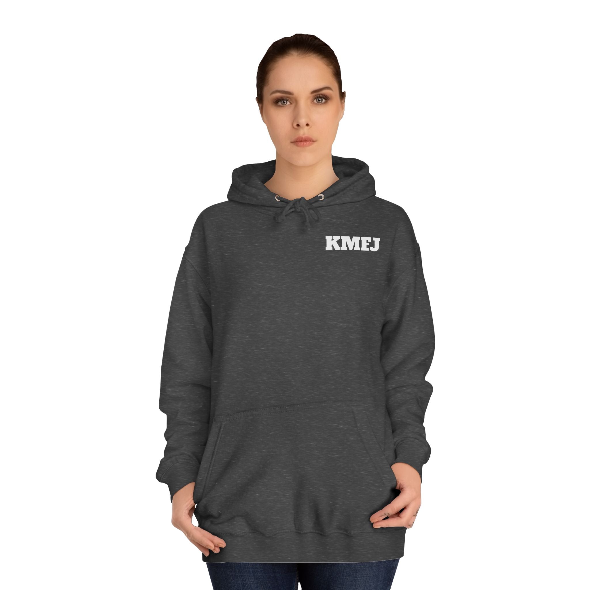 Duck Off College Hoodie - Funny Duck Graphic Back & KMJ Chest Logo