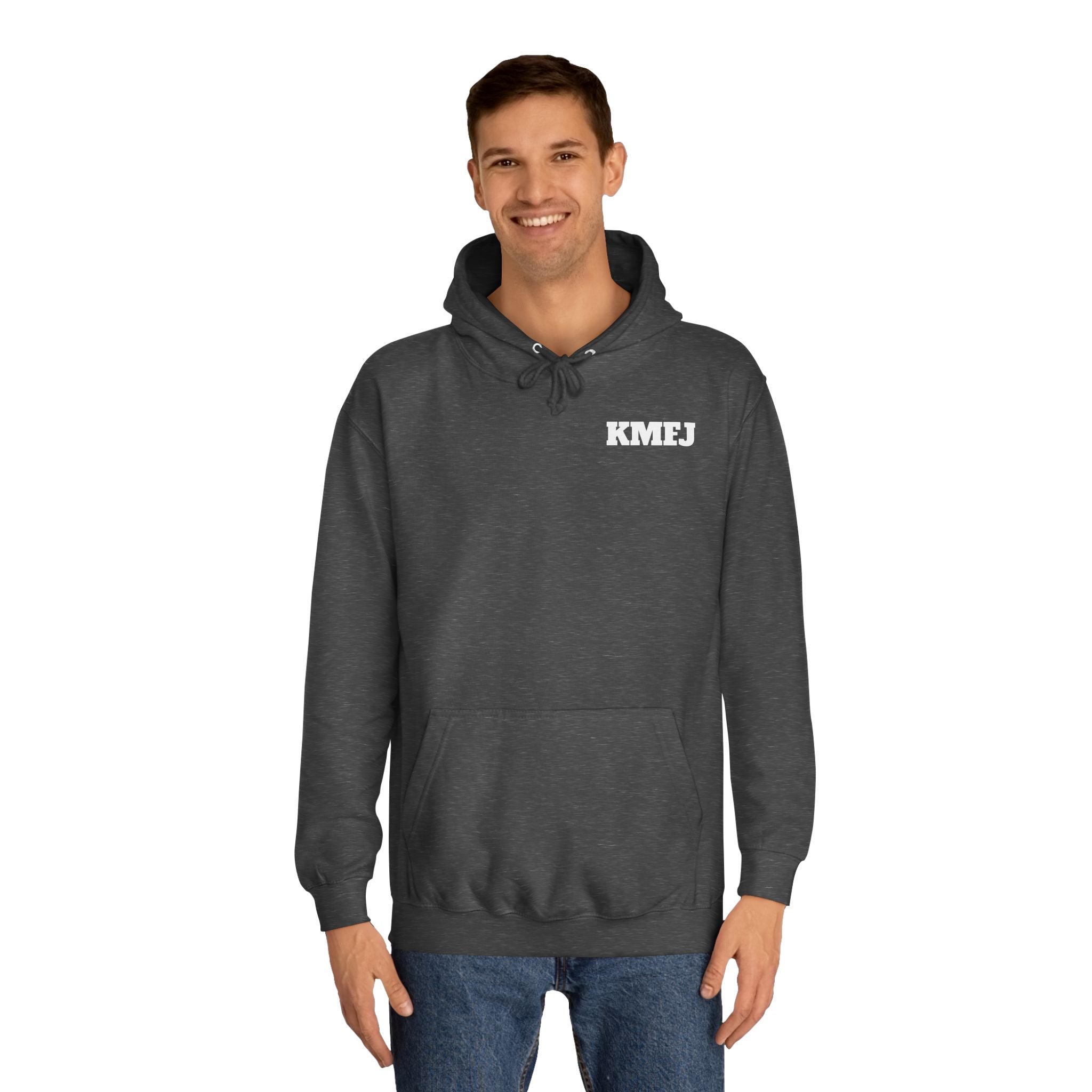 Duck Off College Hoodie - Funny Duck Graphic Back & KMJ Chest Logo