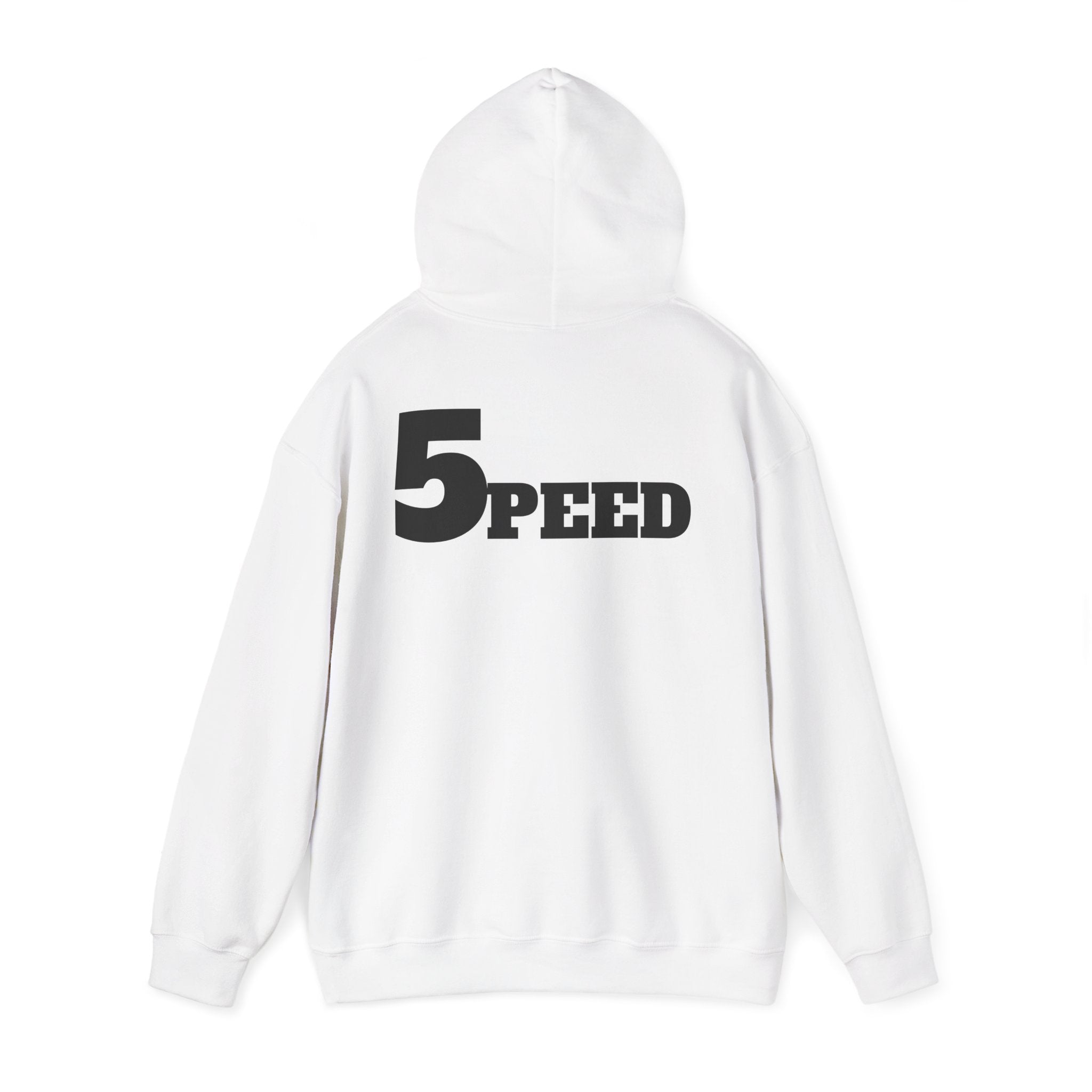 5 Speed Hoodie white